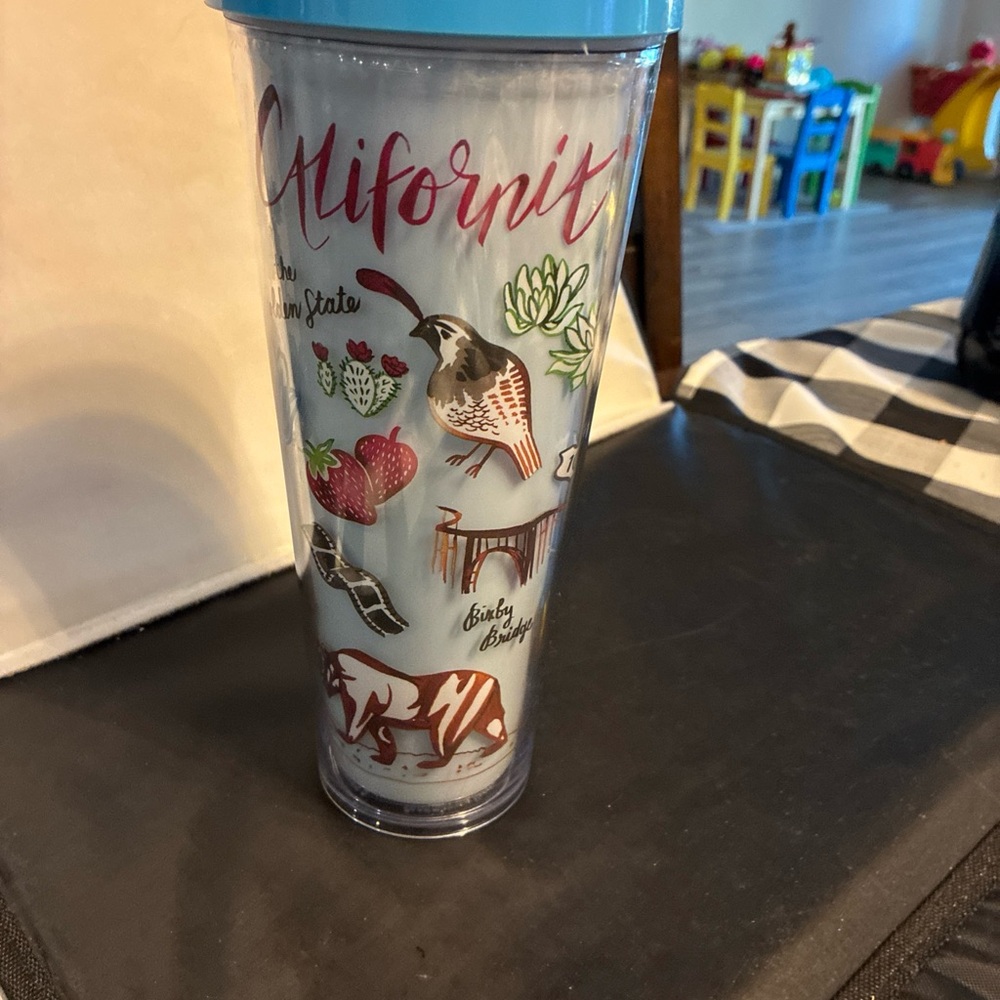 Starbucks California Blue Plastic Tumbler
